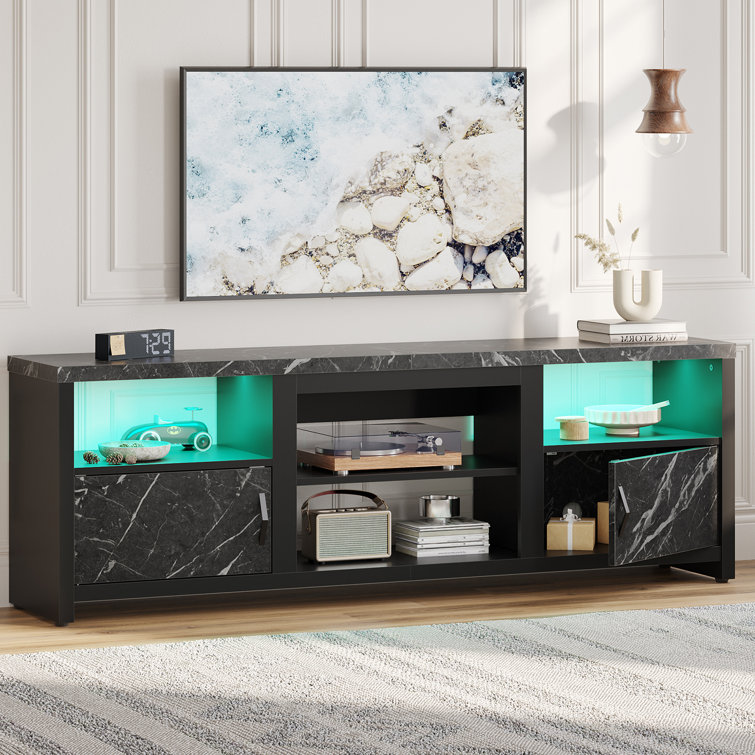 Wade Logan Brahma 70 Inch Farmhouse TV Stand for TVs up to 75